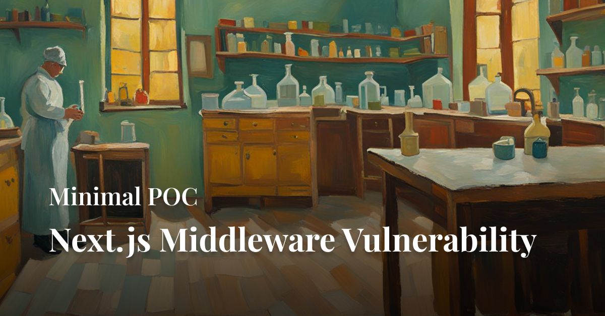 Minimal POC: Next.js Middleware Vulnerability
