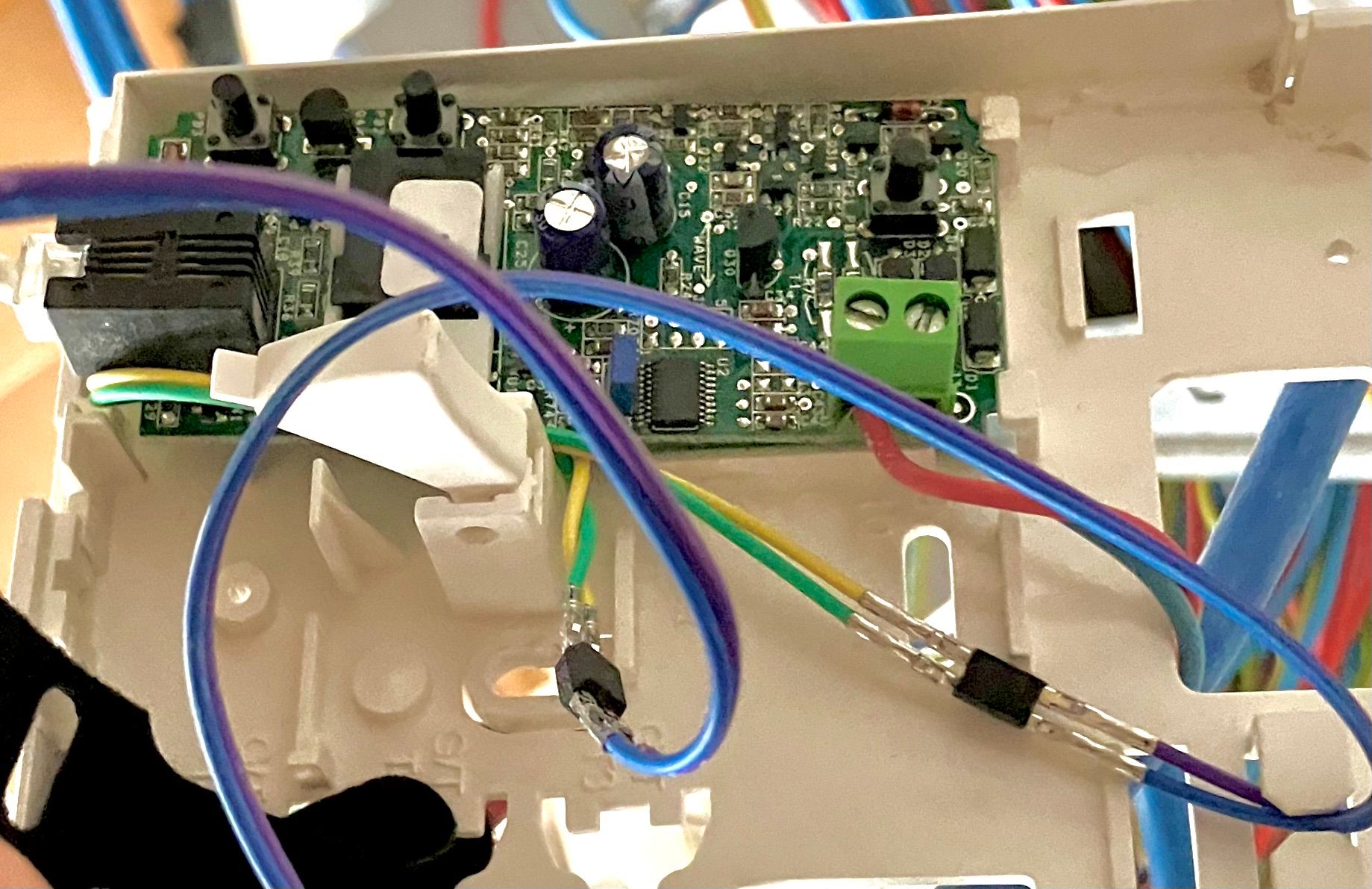 Soldered wires