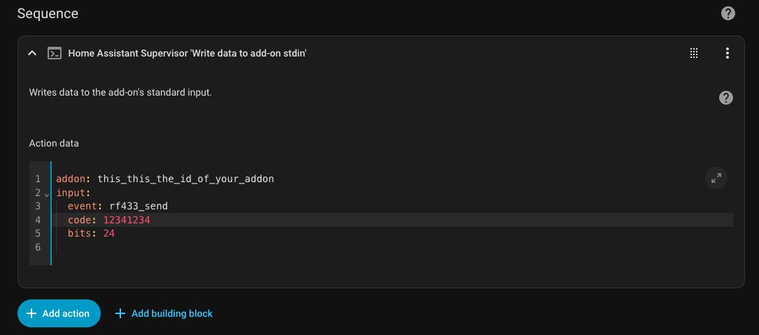 Script sending stdin